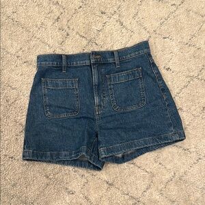 Madewell Patch Pocket Denim Jean Shorts size 28